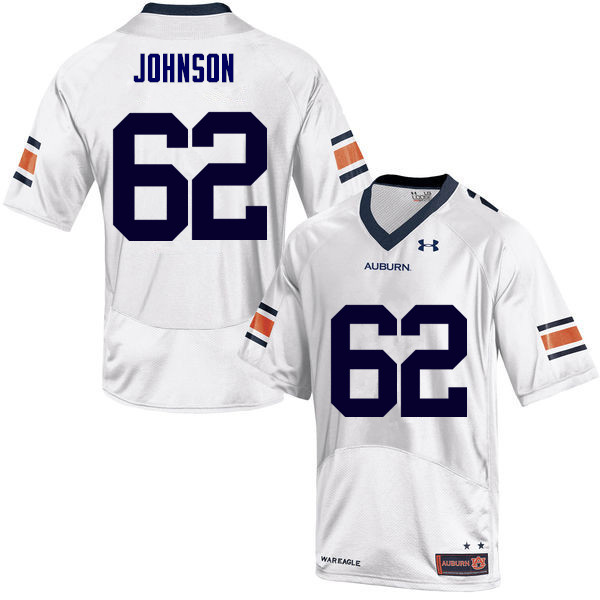 Auburn Tigers Men's Jauntavius Johnson #62 White Under Armour Stitched College NCAA Authentic Football Jersey DFN4774SD